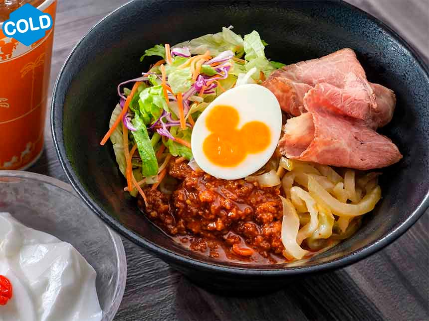 ローストビーフの冷やし豆乳担担まぜそば