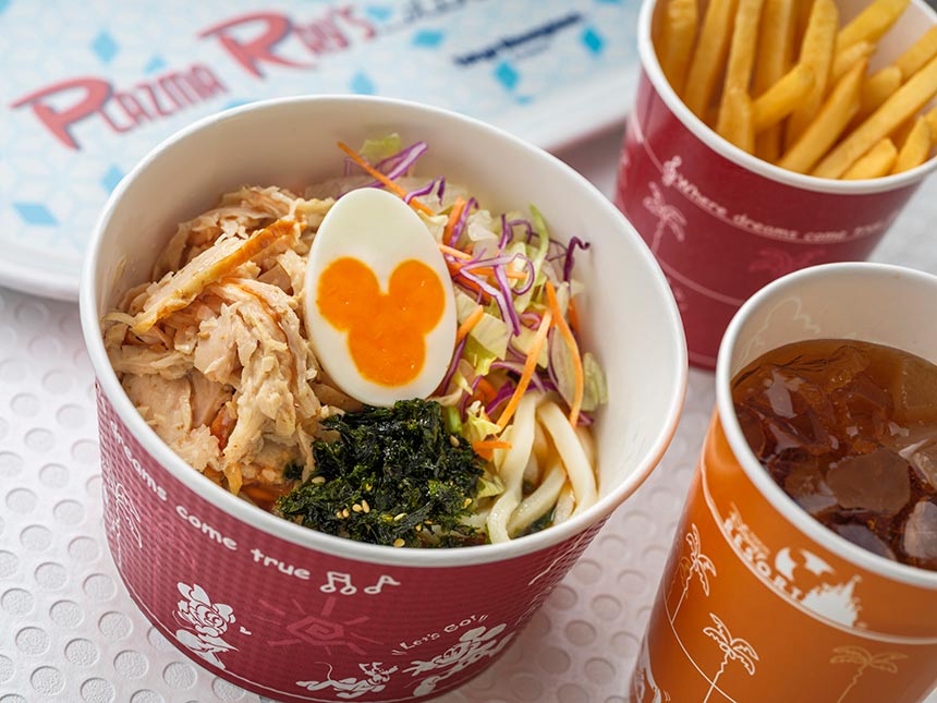 胡麻だれチキンの冷やしうどん