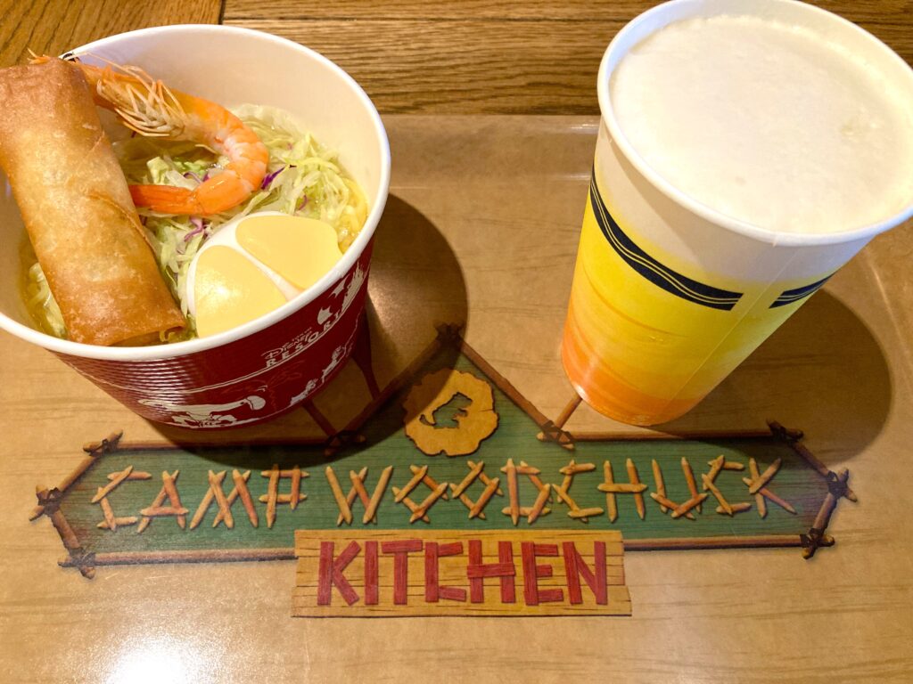 春巻きとエビの冷やし麺(ゆず塩)1