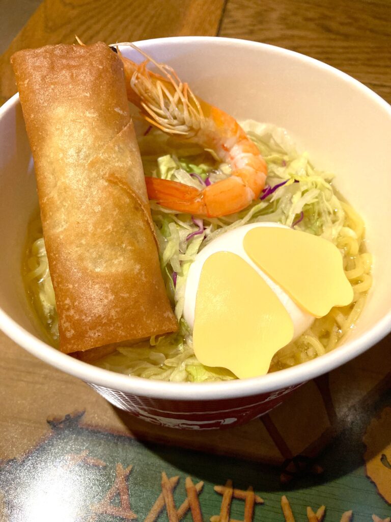 春巻きとエビの冷やし麺(ゆず塩)2