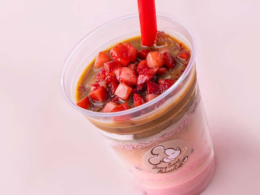 アイスストロベリーカフェラテ画像