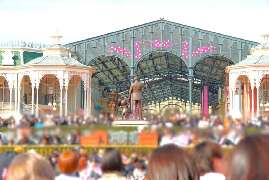 座った場所からの景色