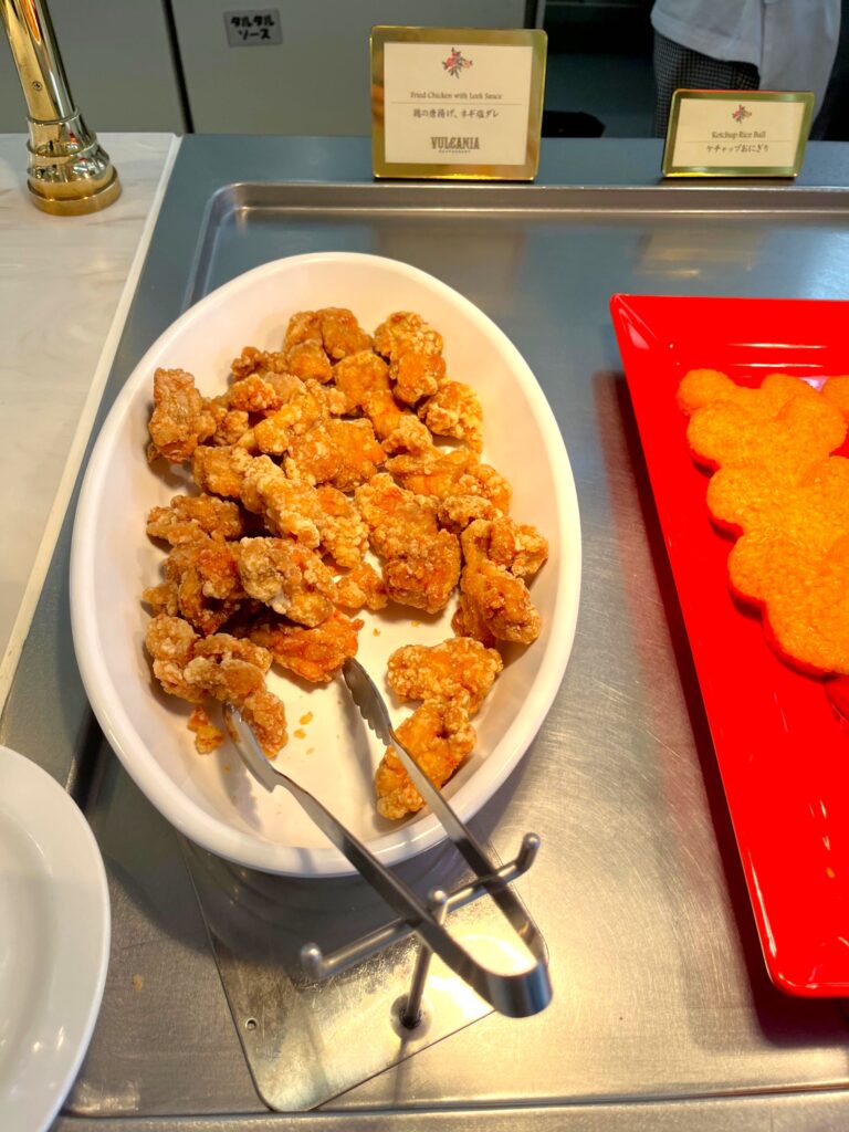 鶏のから揚げ、ネギ塩ダレ/ヴォルケイニア・レストラン