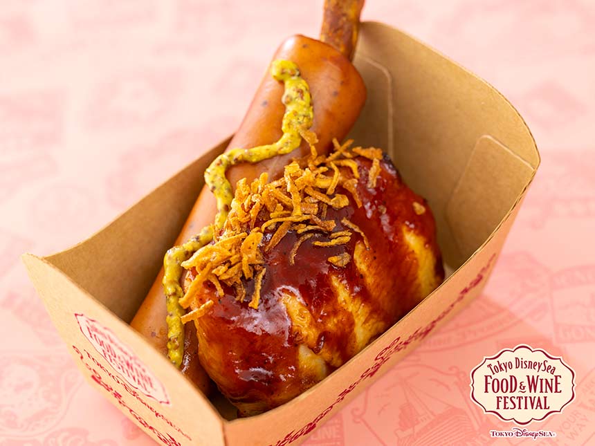 骨付きソーセージとチキンのBBQソース