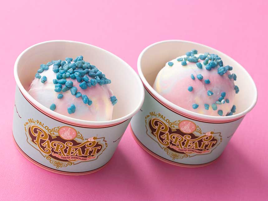 カラフルマーブルアイス（ストロベリー、バニラ、ソーダ）カップ