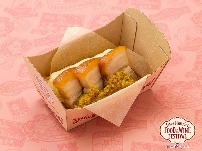 豚角煮のアップルマスタードソース