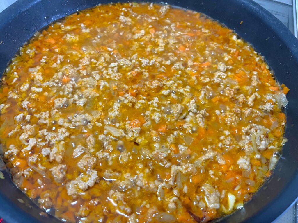 ポークキーマカレー作り方3